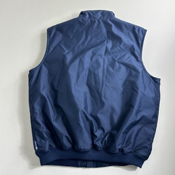 Vintage Chaps Vest Full Zip Fleece Lined Zip Pockets Sleeveless Golf Men Size XL - Picture 2 of 9